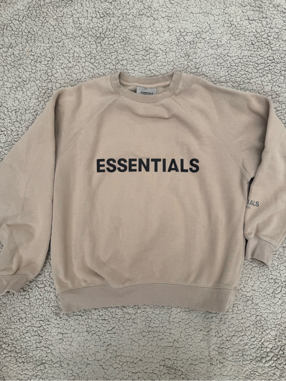 ESSENTIALS Crewneck Sweatshirt in Beige